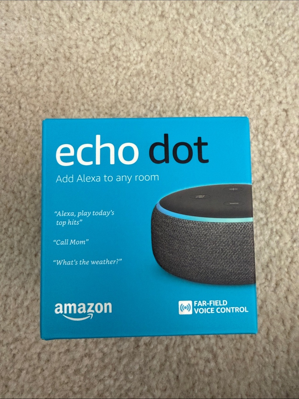 Amazon Echo Dot Smart Speaker - Gray with Black Top